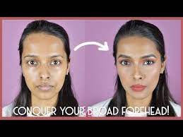 how to contour broad forehead tips
