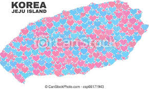 Jeju from mapcarta, the open map. Jeju Island Map Mosaic Of Lovely Hearts Mosaic Jeju Island Map Of Love Hearts In Pink And Blue Colors Isolated On A White Canstock
