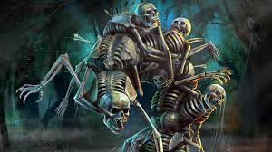 dark skeleton hd wallpaper