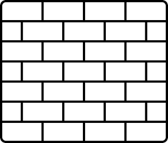 Art Brick Wall Flat Icon