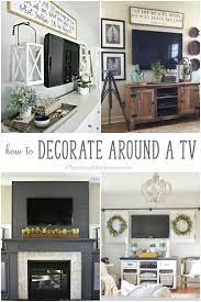 how to decorate around a tv farm