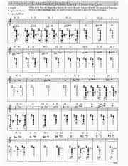 Eb Alto Clarinet Bass Clarinet Fingering Chart When