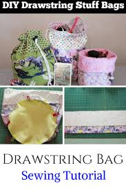 diy drawstring bag how to make a