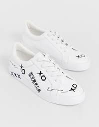 Please read our terms of use. Asos Design Dino Logo Lace Up Trainers Asos