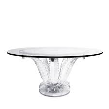 Cactus Table Round Table Clear Crystal Interior Design