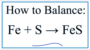 balance fe s fes iron sulfur
