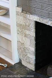 Brick Fireplace Makeover Pine And