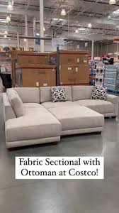 Fabric Sectional With Ottoman Costco