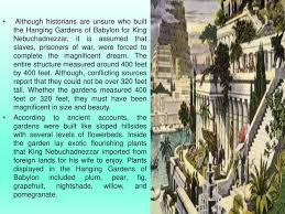 Iraqi jews are believed to have descended from the jewish. The Hanging Gardens Of Babylon Ppt Download