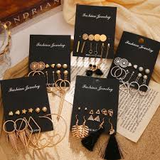 las fashion jewelry earrings set