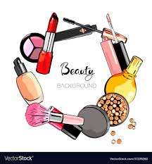 cosmetic background royalty free vector