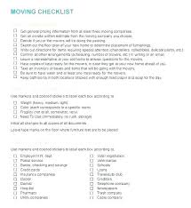 Moving Checklist Excel Ericremboldt Com
