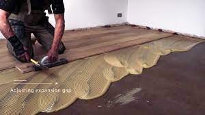 ing glue down wood flooring you