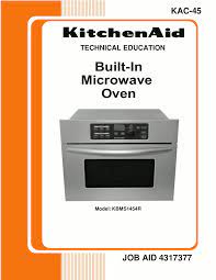 kitchenaid microwave oven service