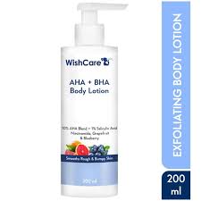 glycolic lactic acid body lotion with