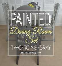 painted dining room set dry brushed two