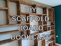 diy scaffold board bookcase lockdown