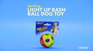 Nerf Dog Light Up Bash Ball Dog Toy Small Chewy Com