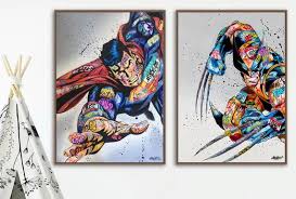 Superhero Graffiti Art Superman