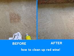 how to clean red wine stains in carpet