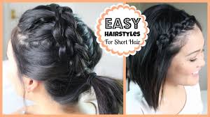 5 hairstyles for short hair. Easy Hairstyles For Short Hair Youtube