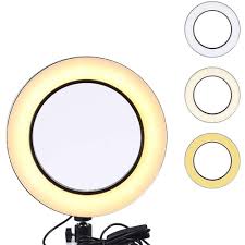 6 Led Ring Light For Live Streaming Make Up Youtube Video Production Photography Online Teaching Dimmable Led Ring Lighting Replacement