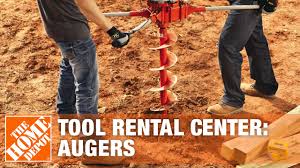 Experience the wide range of benefits these small trench digger provide. Augers Tool Rental Center The Home Depot Youtube