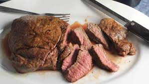 oven roasted sirloin steak with onion