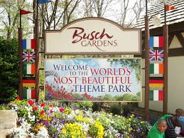 bush gardens theme park in williamsburg