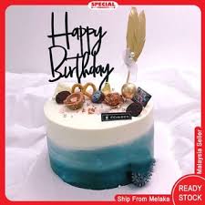 Sedangkan aku tengok ade yang datang beli untuk gf/bf. Ready Stock Gentleman Happy Birthday Set Cake Topper Hiasan Untuk Kek Lelaki Dewasa Shopee Malaysia