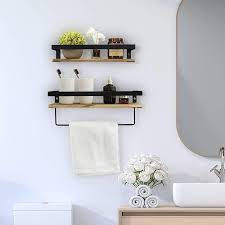 towel rack bathroom shelf organizer