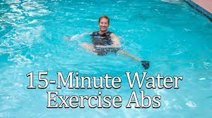 15 minute water exercise ab workout