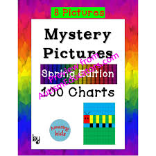 Mystery Pictures Spring Edition Math 100 Chart Numbers