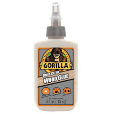 gorilla 4 oz dries clear wood glue 6