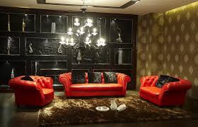 red leather sofa curtain decoratorist