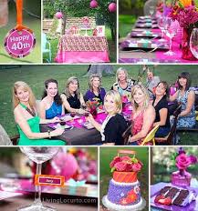 Here's another food idea for your 40th. 40th Birthday Party Ideas Backyard Table Decorating Ideas
