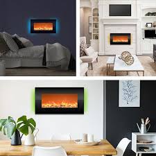 Electric Fireplace Wall Mount With 13