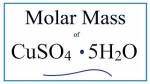 molar m molecular weight of cuso4