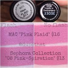 mac pink plaid lipstick dupes all in