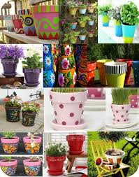Painted Clay Pots