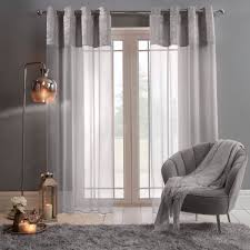 sienna curtains silver one size