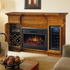 Electric Fireplace And Mantel Surround
