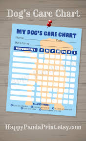 Pet Responsibility Chart Dog Responsibility Chart Dog Care