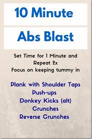 10 minute easy ab blast workout at home