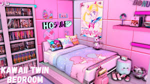 kawaii twin bedroom cc