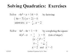 quadratic equations 52599 quadratic