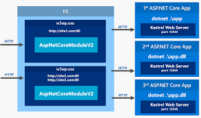 asp net core in process hosting on iis