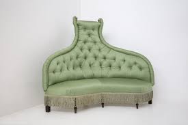 Vintage Italian Silk Satin Sofa For