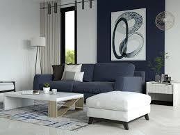 living room ideas with blue couch