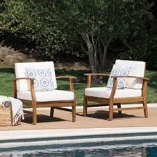 Buy Outdoor Teak Wood Club Chair With